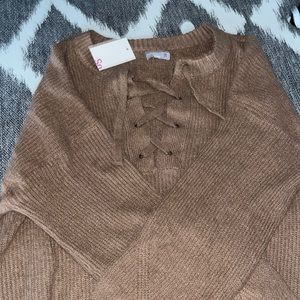 brown sweater